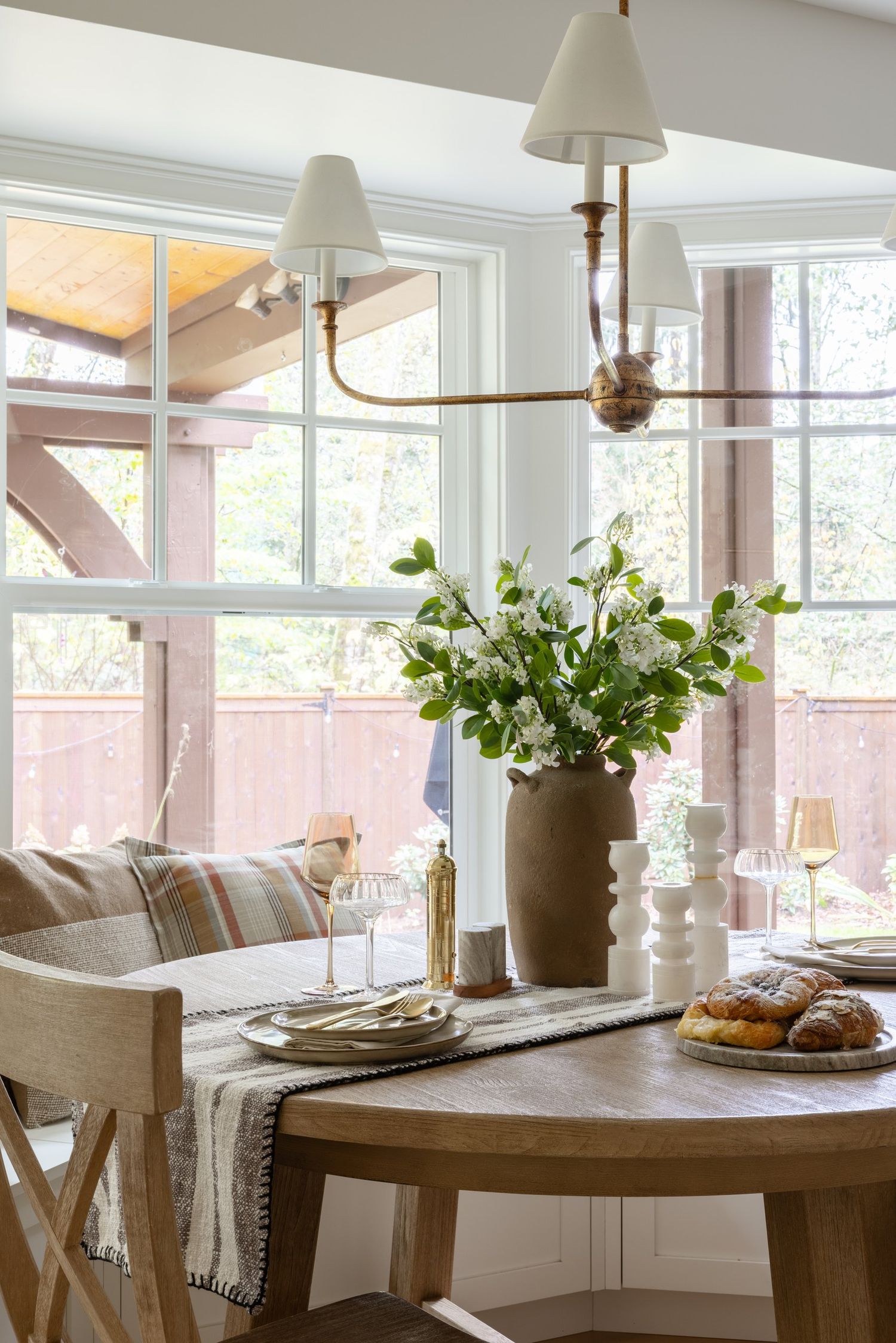 Styled dining vignette